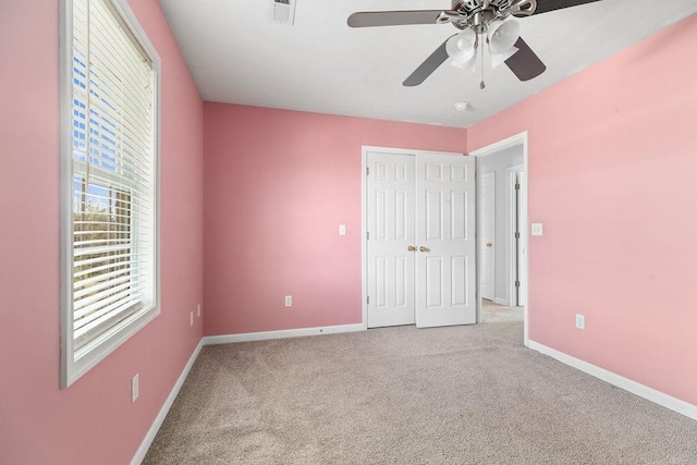 38 Boyington Blvd, Waynesboro, VA 22980 - unfurnished bedroom with carpet floors, a closet, and ceiling fan