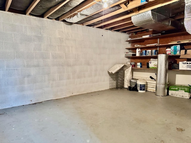 8127 Briery Branch Rd, Dayton, VA 22821 - unfinished basement featuring concrete block wall
