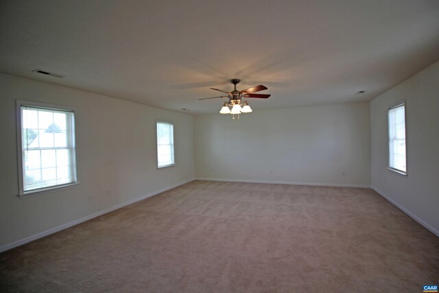 10 Lady Slipper Dr, Waynesboro, VA 22980 - empty room featuring light colored carpet, baseboards, and ceiling fan