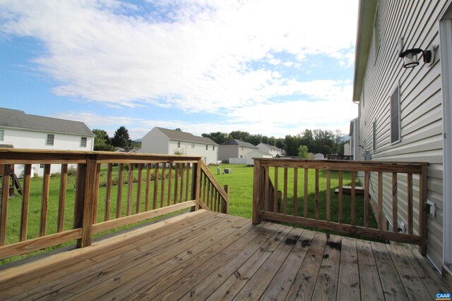 10 Lady Slipper Dr, Waynesboro, VA 22980 - wooden terrace featuring a residential view and a lawn