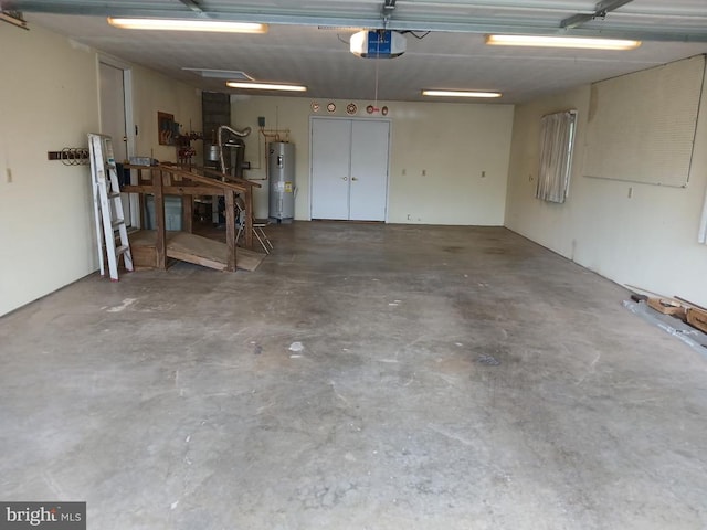 16 Park Ave, Luray, VA 22835 - garage with a garage door opener and water heater