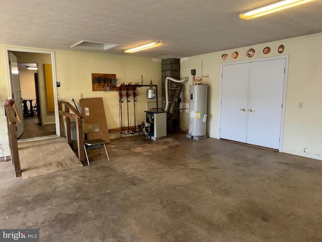 16 Park Ave, Luray, VA 22835 - garage featuring water heater and a heating unit