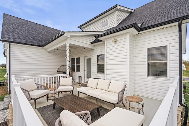 141 Tomasville Dr, Waynesboro, VA 22980 - view of patio featuring an outdoor living space