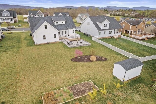 141 Tomasville Dr, Waynesboro, VA 22980 - bird's eye view featuring a residential view and a mountain view