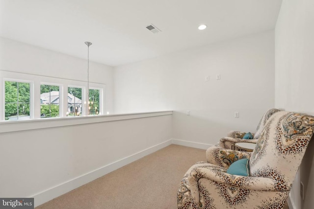 11206 Preswick Ln, Spotsylvania, VA 22551 - sitting room featuring carpet, baseboards, and recessed lighting