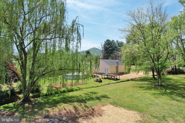 140 Wayland Dr, Stanley, VA 22851 - view of green lawn featuring a mountain view