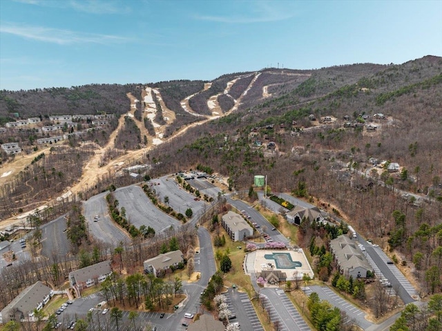 130 Rainier Rd, Mcgaheysville, VA 22840 - aerial overview of property's location with a mountain backdrop