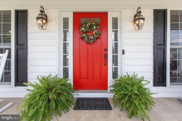 2609 Melissa Ct, Fredericksburg, VA 22408 - view of exterior entry with a porch