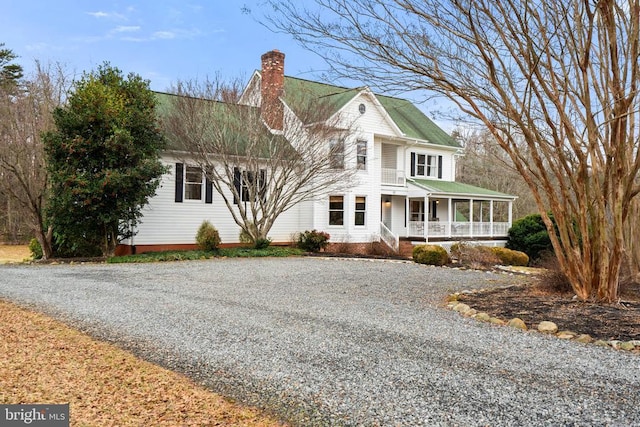 view of front of house with a porch