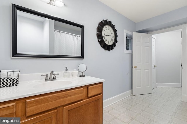 bathroom with vanity