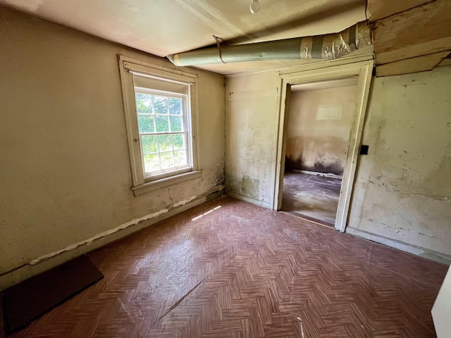 view of spare room