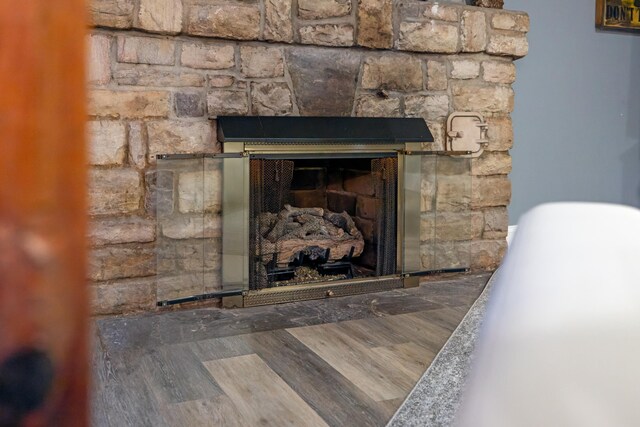 4111 Spotswood Trl, Penn Laird, VA 22846 - detailed view of a fireplace and wood finished floors