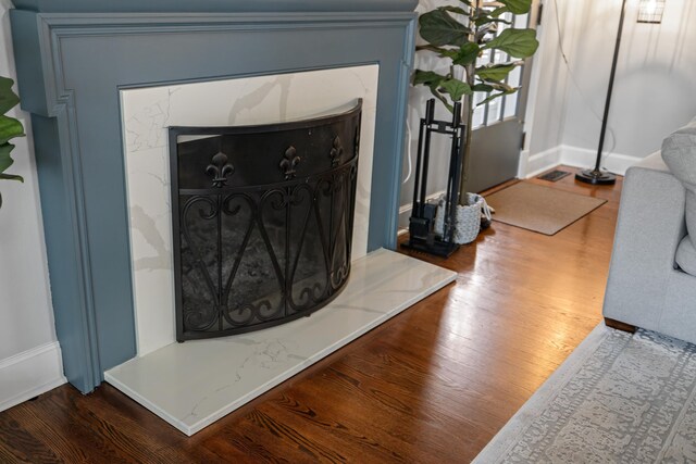 4111 Spotswood Trl, Penn Laird, VA 22846 - detailed view of wood finished floors and baseboards