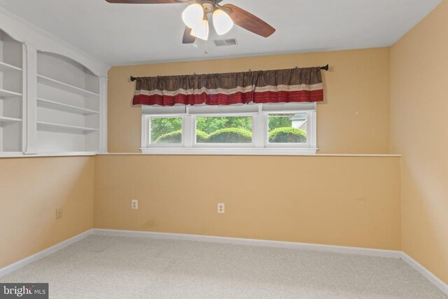 11934 Gardenia Dr, Fredericksburg, VA 22407 - carpeted empty room featuring ceiling fan and baseboards