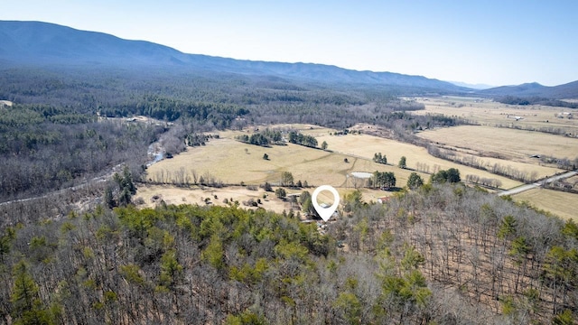 2077 Deerfield Valley Rd, West Augusta, VA 24485 - birds eye view of property featuring a forest view and a mountain view