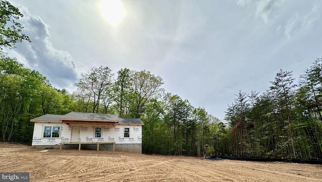 1219 Arrington Mountain Rd, Haywood, VA 22722 - rear view of house featuring a view of trees