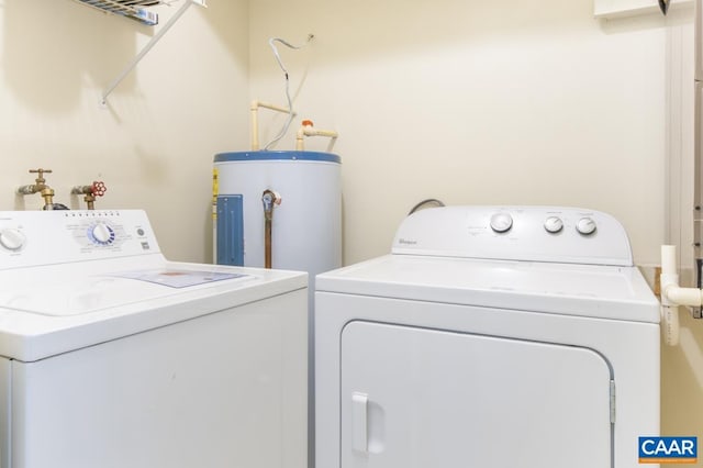 117 Turtle Creek Rd Unit 9, Charlottesville, VA 22901 - laundry area with washer and dryer and electric water heater
