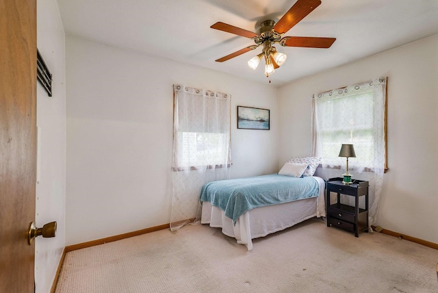 390 Frontier Dr, Staunton, VA 24401 - bedroom featuring carpet flooring, baseboards, and a ceiling fan