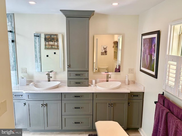 778 Overton Dr, Mineral, VA 23117 - full bath featuring double vanity and recessed lighting