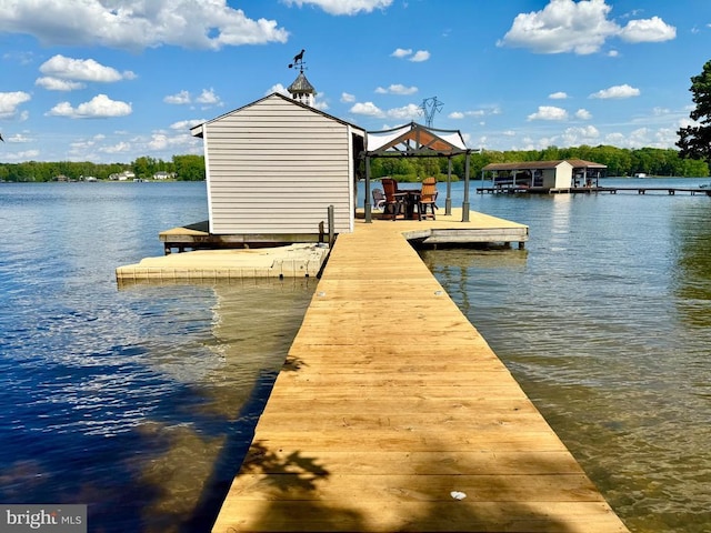 778 Overton Dr, Mineral, VA 23117 - dock area with a water view