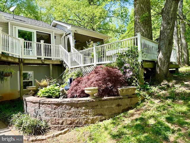 778 Overton Dr, Mineral, VA 23117 - view of home's exterior with stairs and a deck