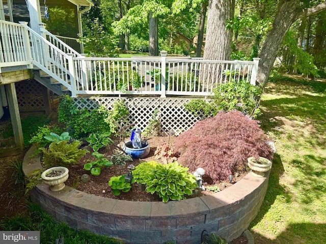 778 Overton Dr, Mineral, VA 23117 - view of yard featuring a deck