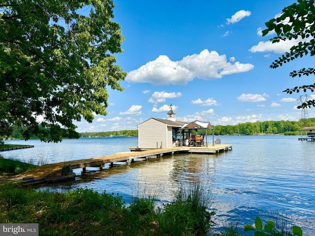 778 Overton Dr, Mineral, VA 23117 - dock with a water view