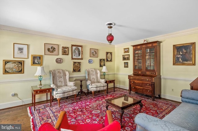 100 River Bend Rd W, Fredericksburg, VA 22407 - living room with wood finished floors and ornamental molding