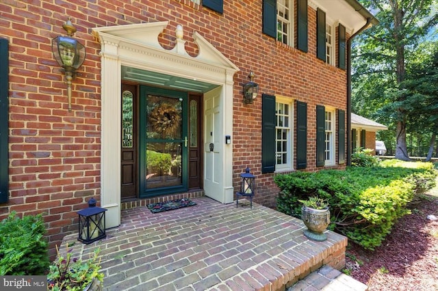 100 River Bend Rd W, Fredericksburg, VA 22407 - entrance to property featuring brick siding and covered porch