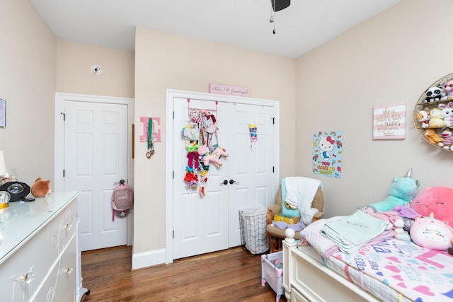 114 Jaspers Ln, Stuarts Draft, VA 24477 - bedroom featuring wood finished floors, a closet, and ceiling fan