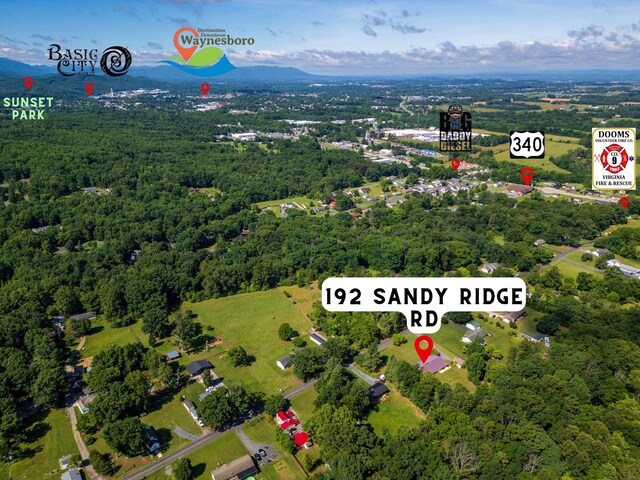 192 Sandy Ridge Rd, Waynesboro, VA 22801 - view of property location featuring a heavily wooded area
