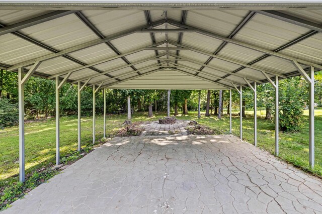 192 Sandy Ridge Rd, Waynesboro, VA 22801 - view of patio featuring an outdoor fire pit