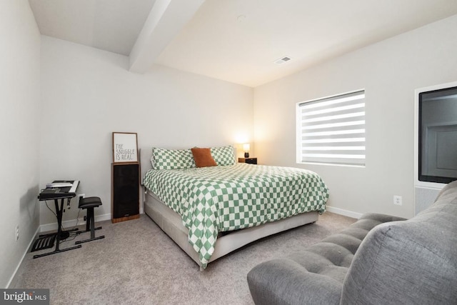 2089 Whithorn Hl, Jeffersonton, VA 22724 - bedroom featuring carpet flooring, beamed ceiling, and baseboards
