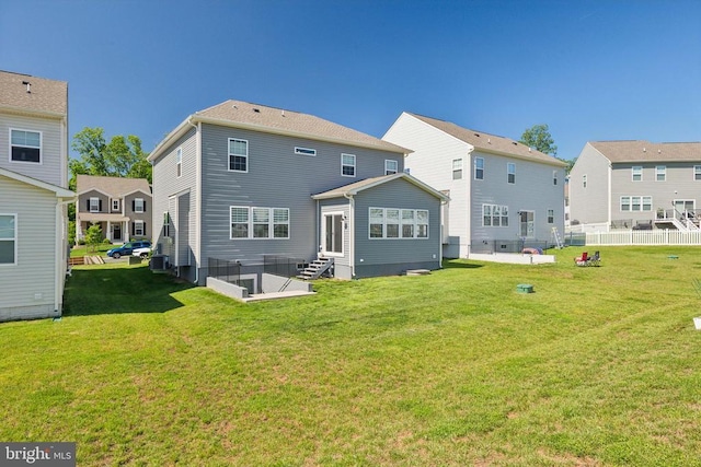 2089 Whithorn Hl, Jeffersonton, VA 22724 - back of property with entry steps, cooling unit, and a residential view