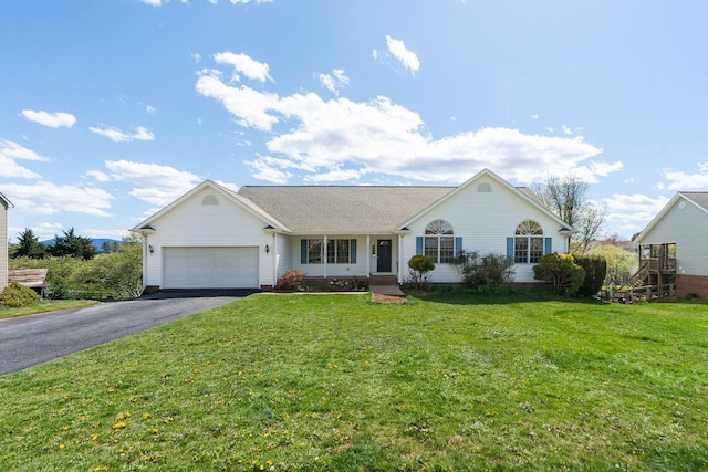 49 Bridgeport Dr, Waynesboro, VA 22980 - single story home with driveway, a garage, and a front yard