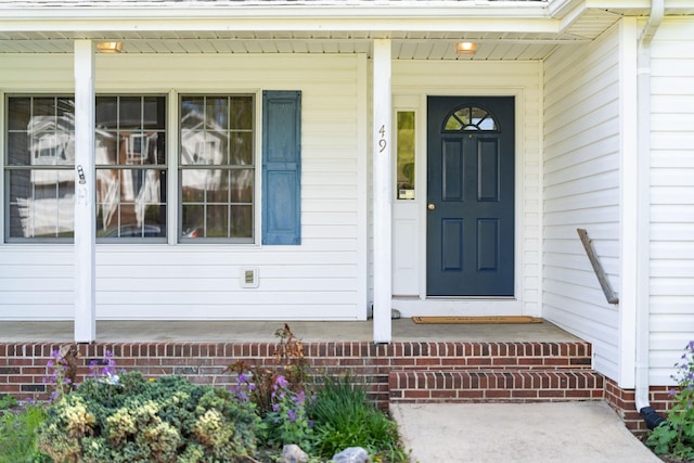 49 Bridgeport Dr, Waynesboro, VA 22980 - view of exterior entry featuring a porch