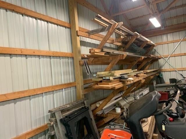 625 Hummingbird Ln, Monterey, VA 24465 - garage featuring metal wall