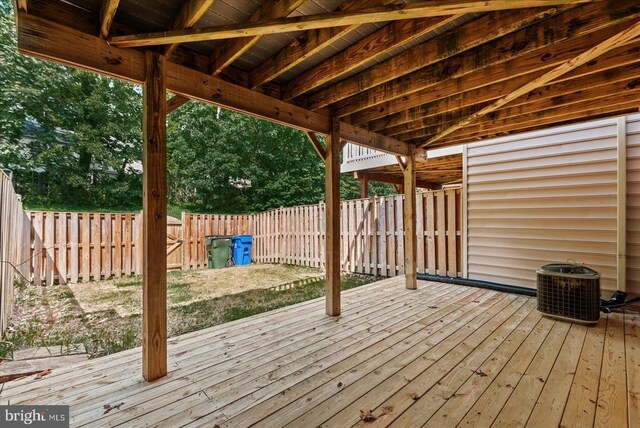 4631 Alliance Way, Fredericksburg, VA 22408 - wooden deck featuring a fenced backyard