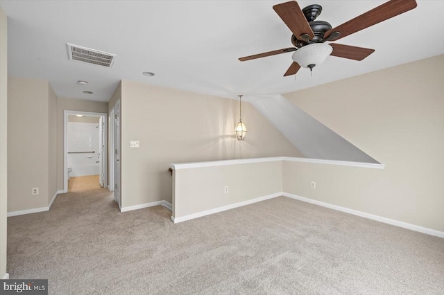 5307 Philippi Pl W, Fredericksburg, VA 22407 - bonus room with carpet flooring and a ceiling fan