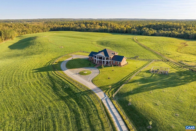 2055 Thomas Jefferson Pkwy, Charlottesville, VA 22902 - birds eye view of property featuring a rural view and a view of trees