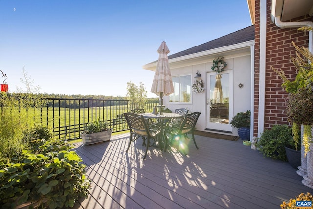 2055 Thomas Jefferson Pkwy, Charlottesville, VA 22902 - deck with outdoor dining area