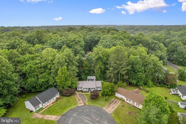 11600 Saddleback Dr, Fredericksburg, VA 22407 - aerial view of property and surrounding area featuring a heavily wooded area