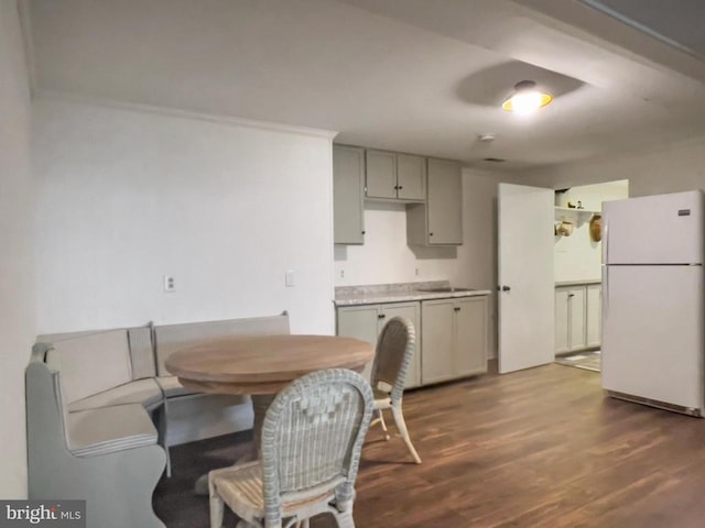 11600 Saddleback Dr, Fredericksburg, VA 22407 - dining area with wood finished floors and crown molding