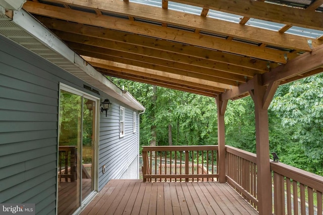11600 Saddleback Dr, Fredericksburg, VA 22407 - view of wooden terrace