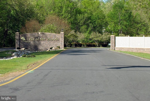 view of asphalt road