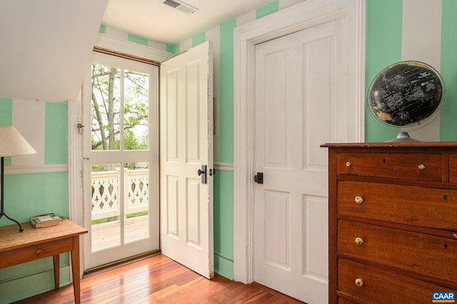 1112 Park St, Charlottesville, VA 22901 - doorway with light wood-style flooring