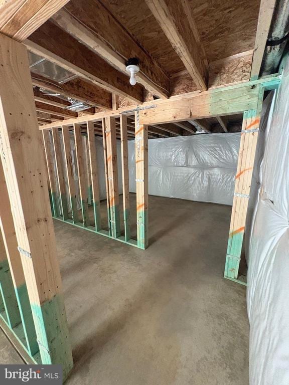 view of basement