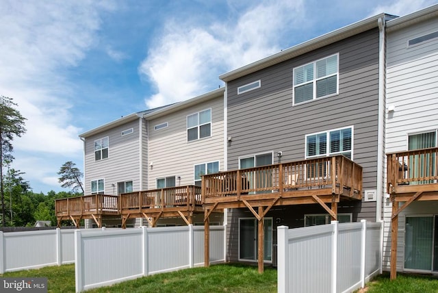 4114 Bolton Ct, Fredericksburg, VA 22408 - back of house featuring a deck