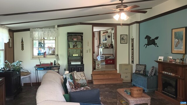 983 Williamstown Rd, Shipman, VA 22971 - living room with ceiling fan