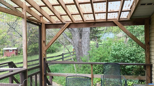 983 Williamstown Rd, Shipman, VA 22971 - view of unfurnished sunroom
